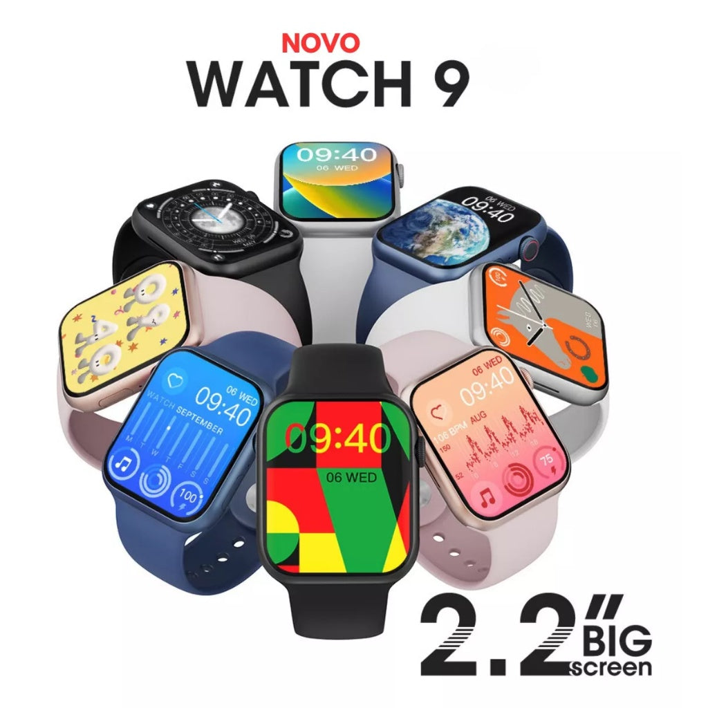 Smartwatch Watch 9 W29s Série 9 47mm Relógio Inteligente Feminino Masculino Lançamento 2024 Original micrower iOS e Bluetooth